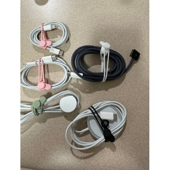 [25Park ]Silicone Cable Ties, Reusable Cable Management Organizer, Cable Straps - Picture 2 of 2